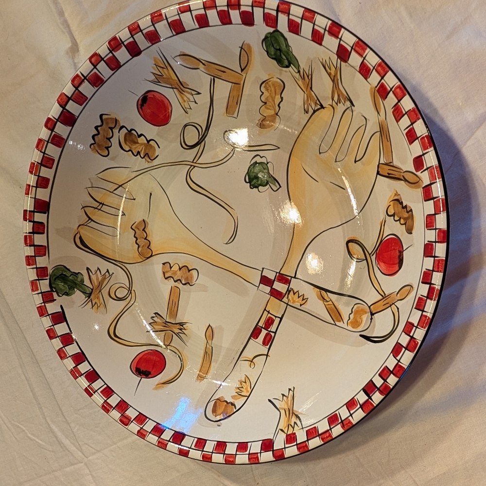 2/60$ Colorful Tabletops Unlimited 13" Serving Pasta Ceramic Bowl